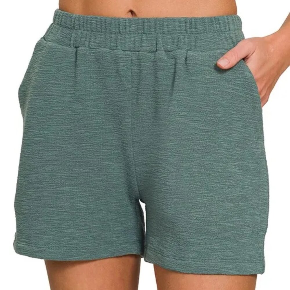 ✨NWT Zenana Cotton Slub Short‎ Pants